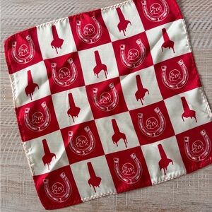 Makers Mark Checkered Silk Pocket Scarf